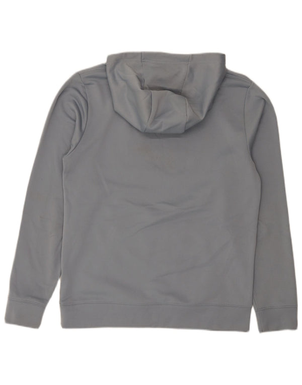 Suéter com capuz gráfico masculino The North Face pequeno cinza poliéster