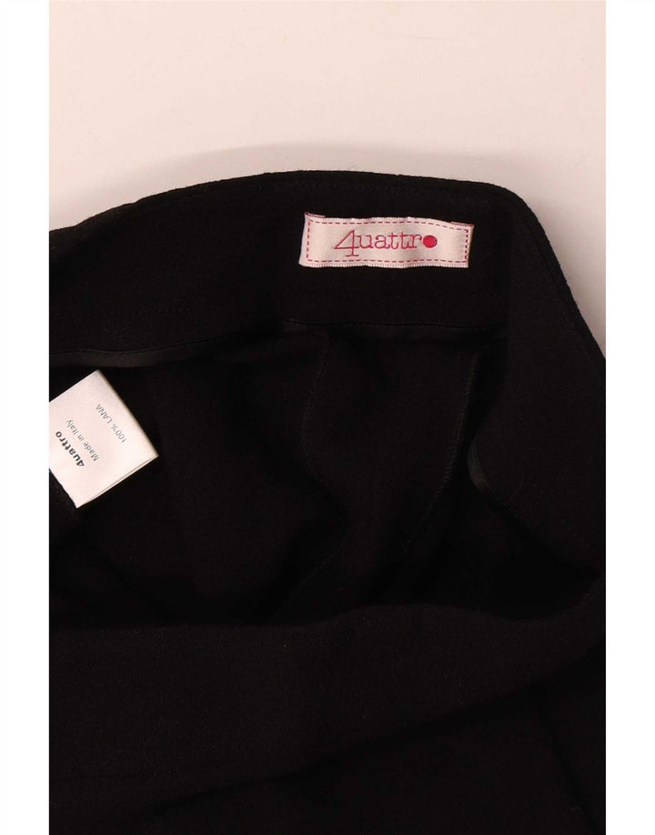 Vintage-Hose für Damen, W26, L23, schwarze Wolle