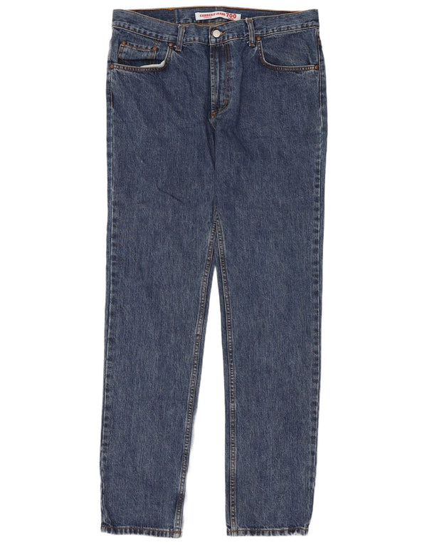 Carrera Mens 700 Regular Straight Jeans W36 L34 Μπλε Βαμβακερό