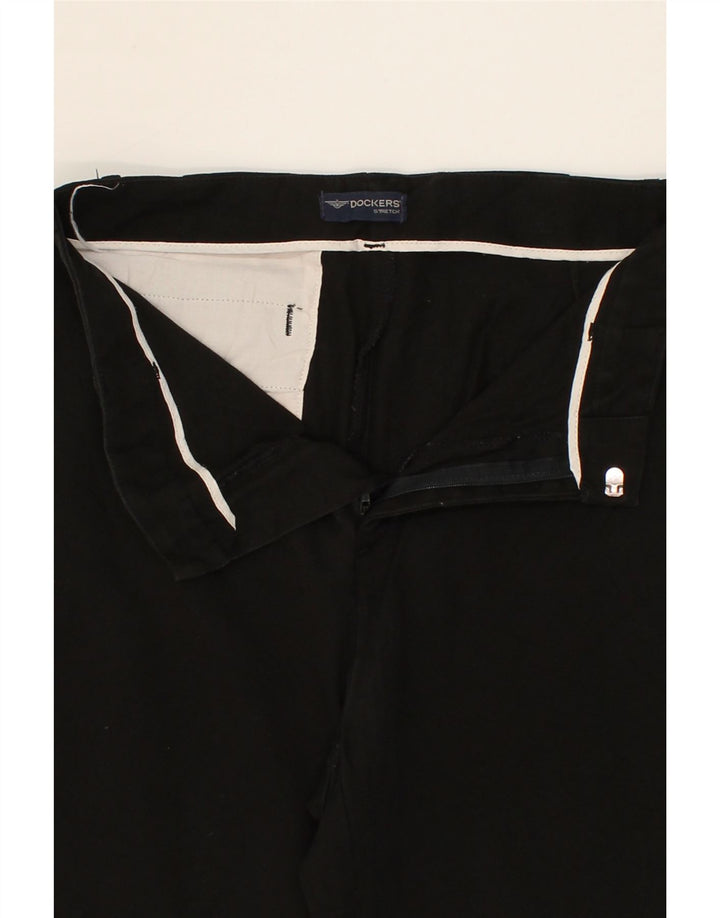 DOCKERS Womens Straight Casual Trousers W30 L30 Black Vintage Dockers and Second-Hand Dockers from Messina Hembry 