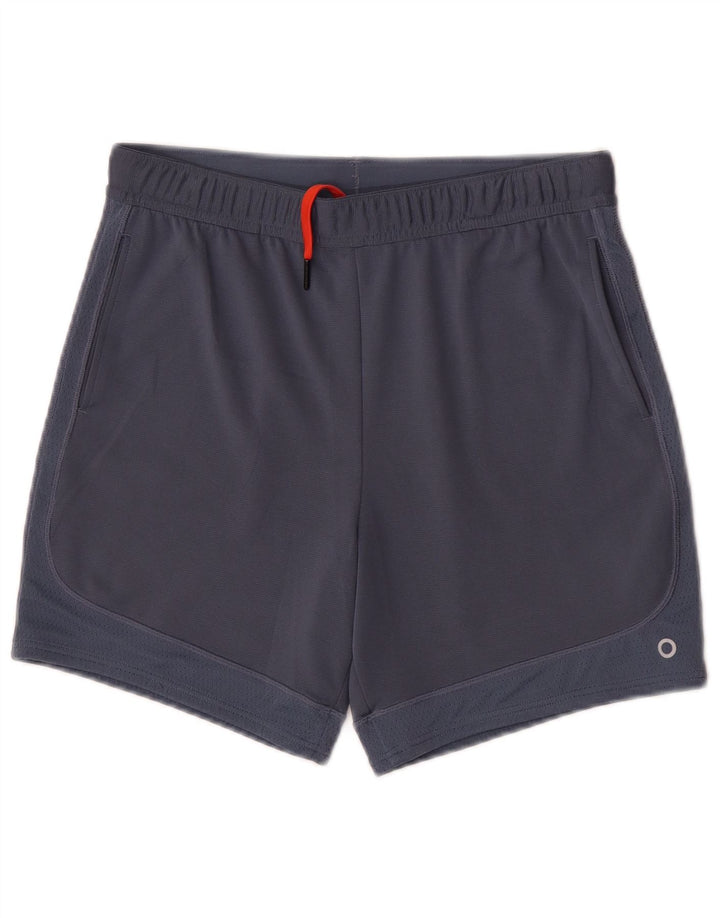 Marks & Spencer Boys Sport Shorts 12-13 Years Navy Blue Polyester