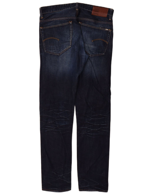Blugi G-Star 3301 Slim pentru bărbați L34 L34 Bumbac bleumarin