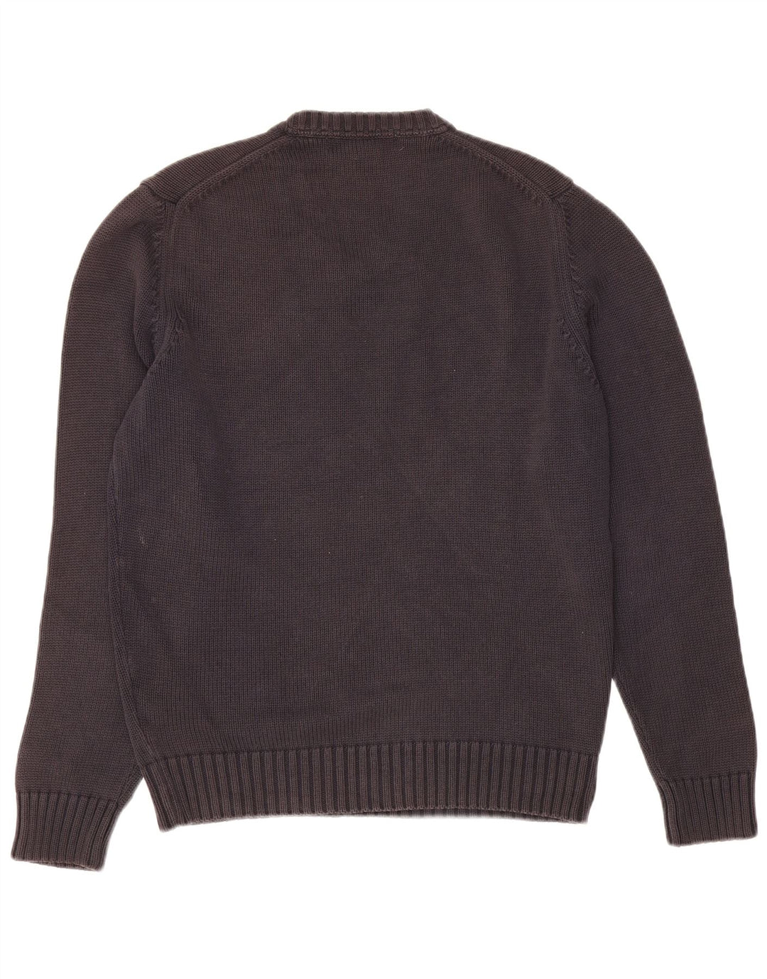 Zara Mens V-Neck Jumper Sweater Medium Navy Blue