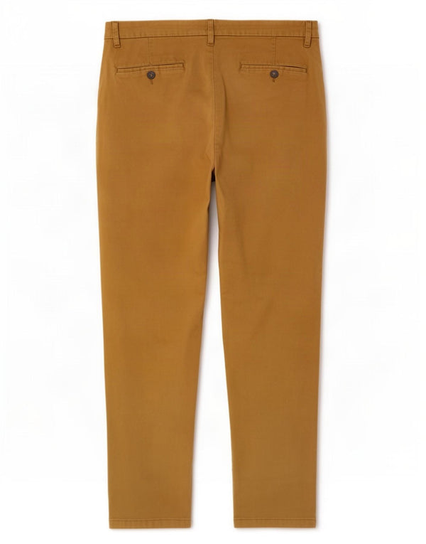 Marks & Spencer Herren Slim Chinohose W36 L31 Braune Baumwolle