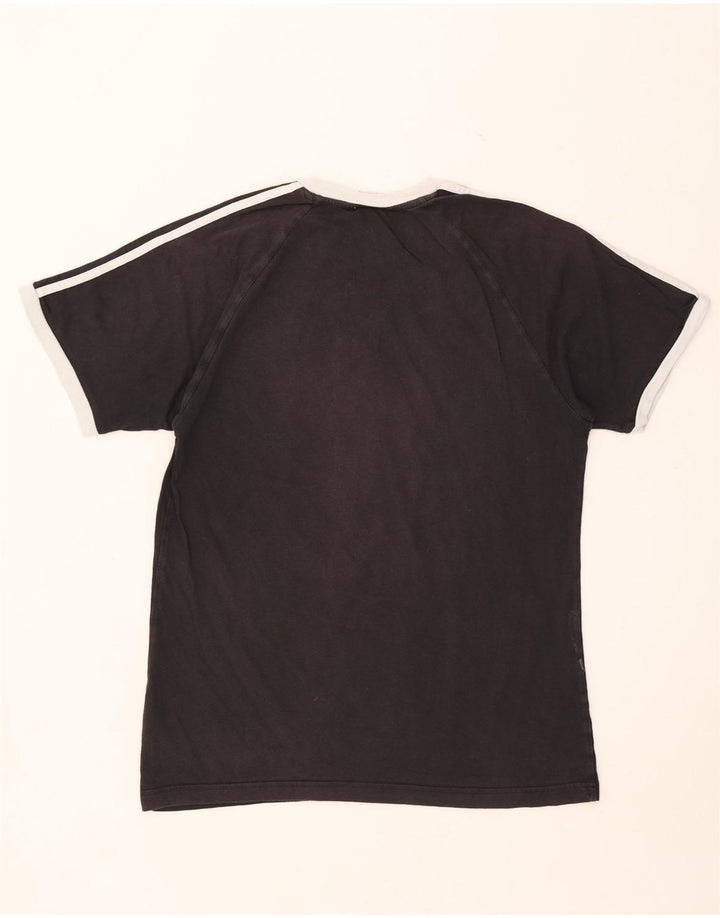 Adidas Mens T-Shirt Top Large Black Cotton