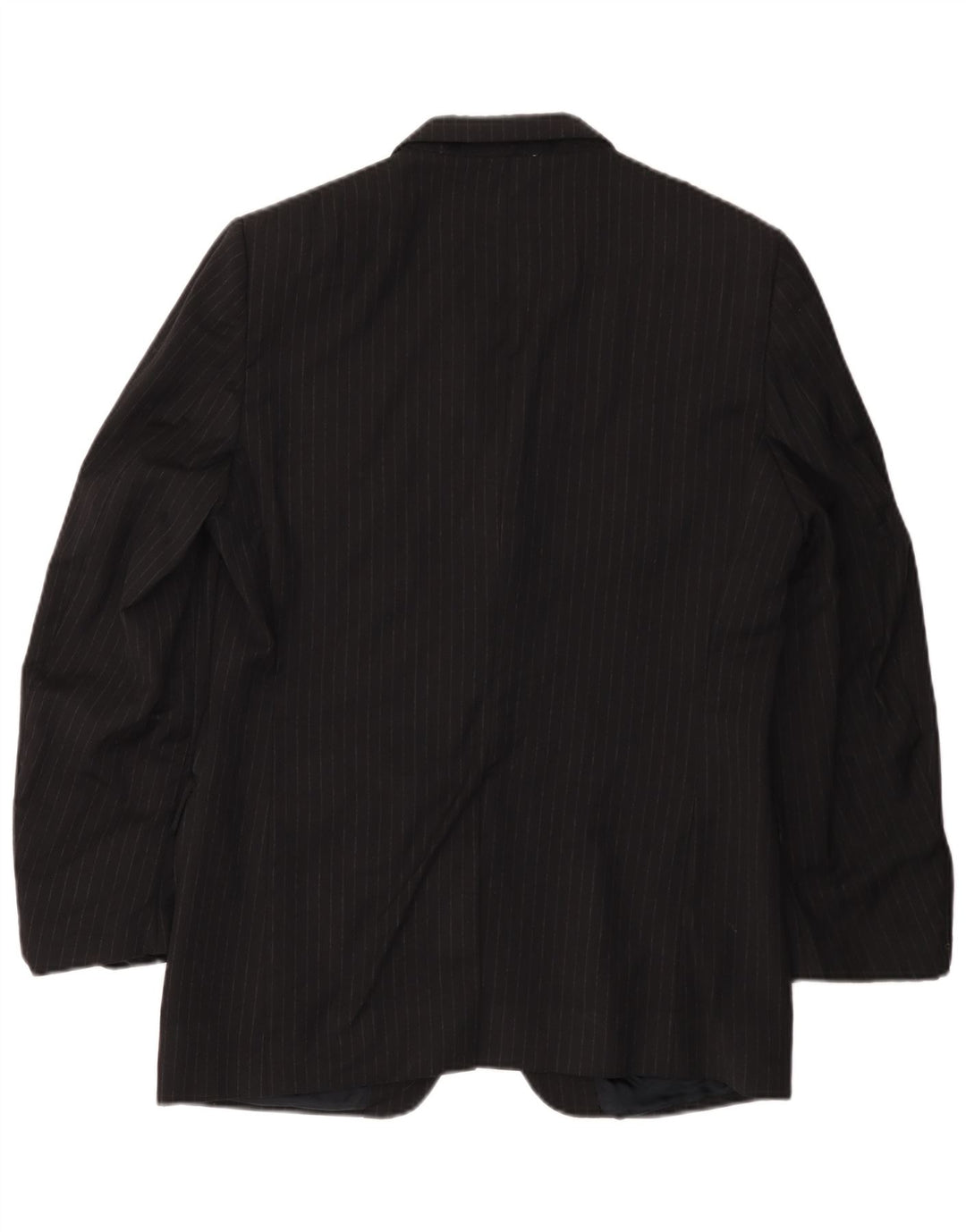 Gianfranco Ferre Mens 3 Button Blazer Jacket IT 48 Medium Black Pinstripe