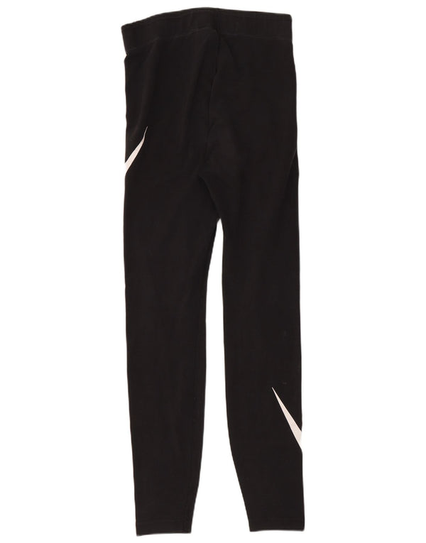 Leggings grafic Nike pentru femei UK 4 XS bumbac negru