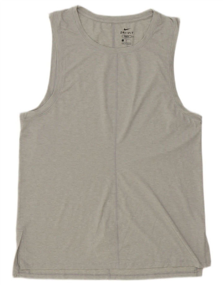 Męska kamizelka Nike Dri Fit Slim, duża, szara, poliestrowa