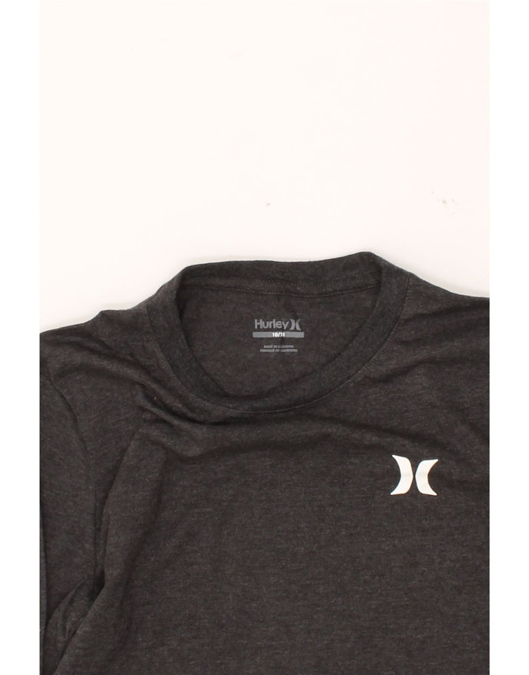 HURLEY Boys Graphic Top Long Sleeve 10-11 Years Grey Cotton Vintage Hurley and Second-Hand Hurley from Messina Hembry 