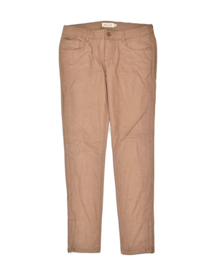 MASSIMO DUTTI Womens Skinny Casual Trousers IT 42 Medium W34 L32 Brown | Vintage | Thrift | Second-Hand | Used Clothing | Messina Hembry 