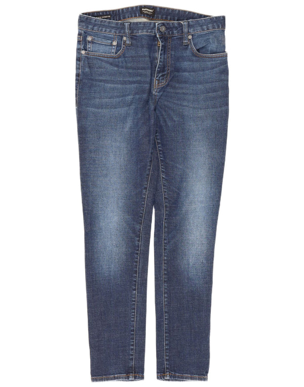 Мужские джинсы скинни Superdry Travis W32 L32, синий хлопок