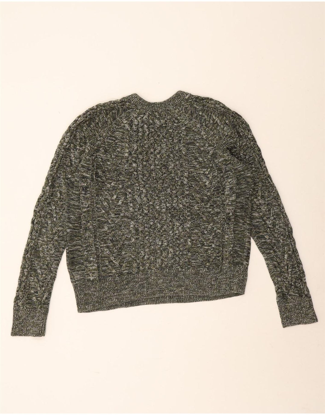 Gap Womens Oversized Crew Neck Jumper Sweater UK 16 Large Grey Flecked