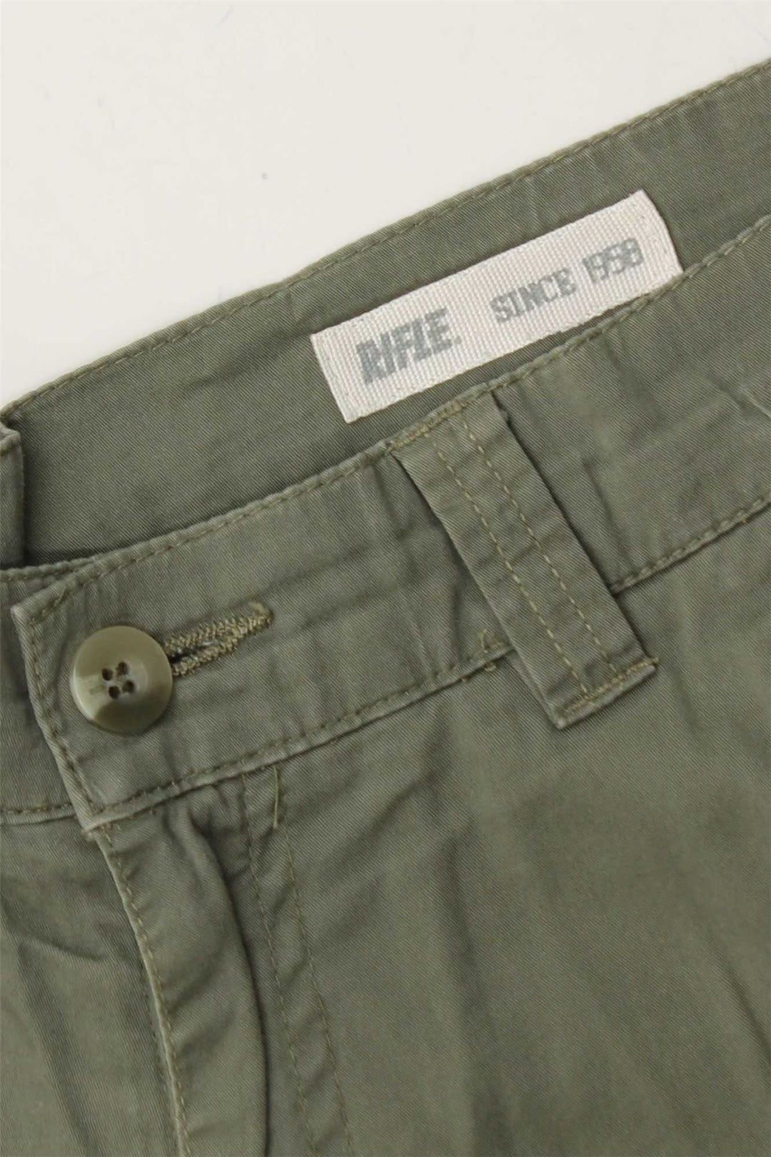 RIFLE Mens Chino Shorts W34 Large  Green