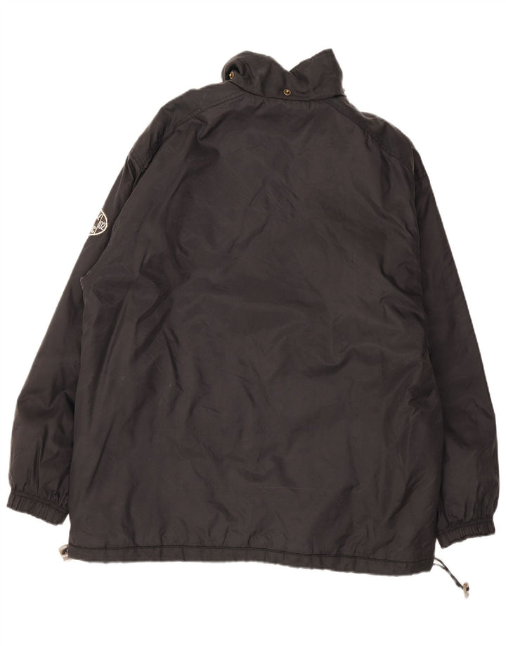 Russell Athletic Mens Graphic Rain Jacket UK 38 Medium Black