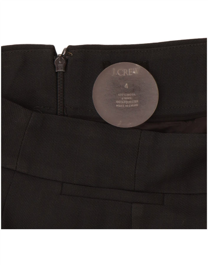 J. Crew Womens Straight Skirt US 4 Small W28  Black Wool