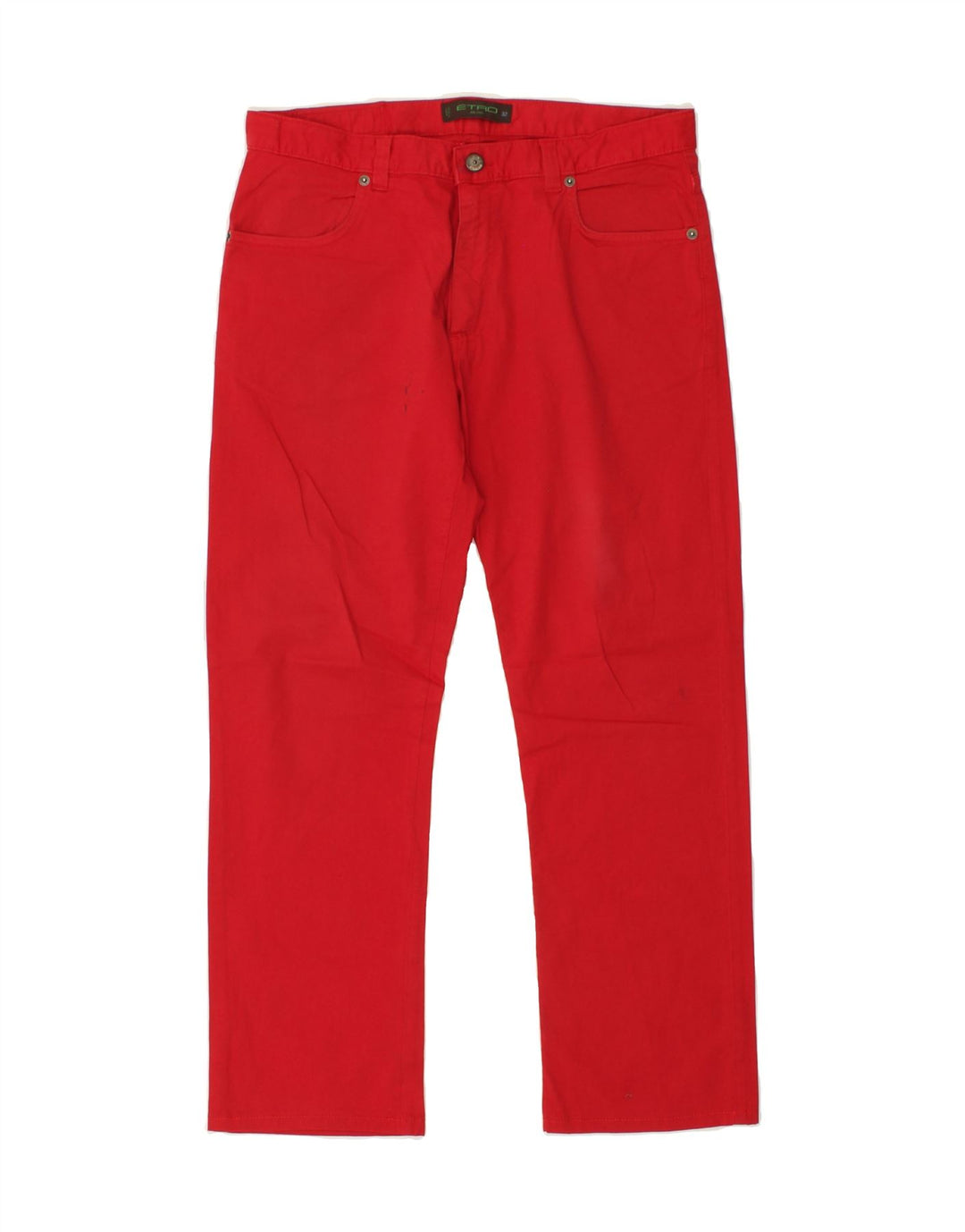ETRO Womens Milano Straight Jeans W32 L27 Red Cotton Vintage Etro and Second-Hand Etro from Messina Hembry 