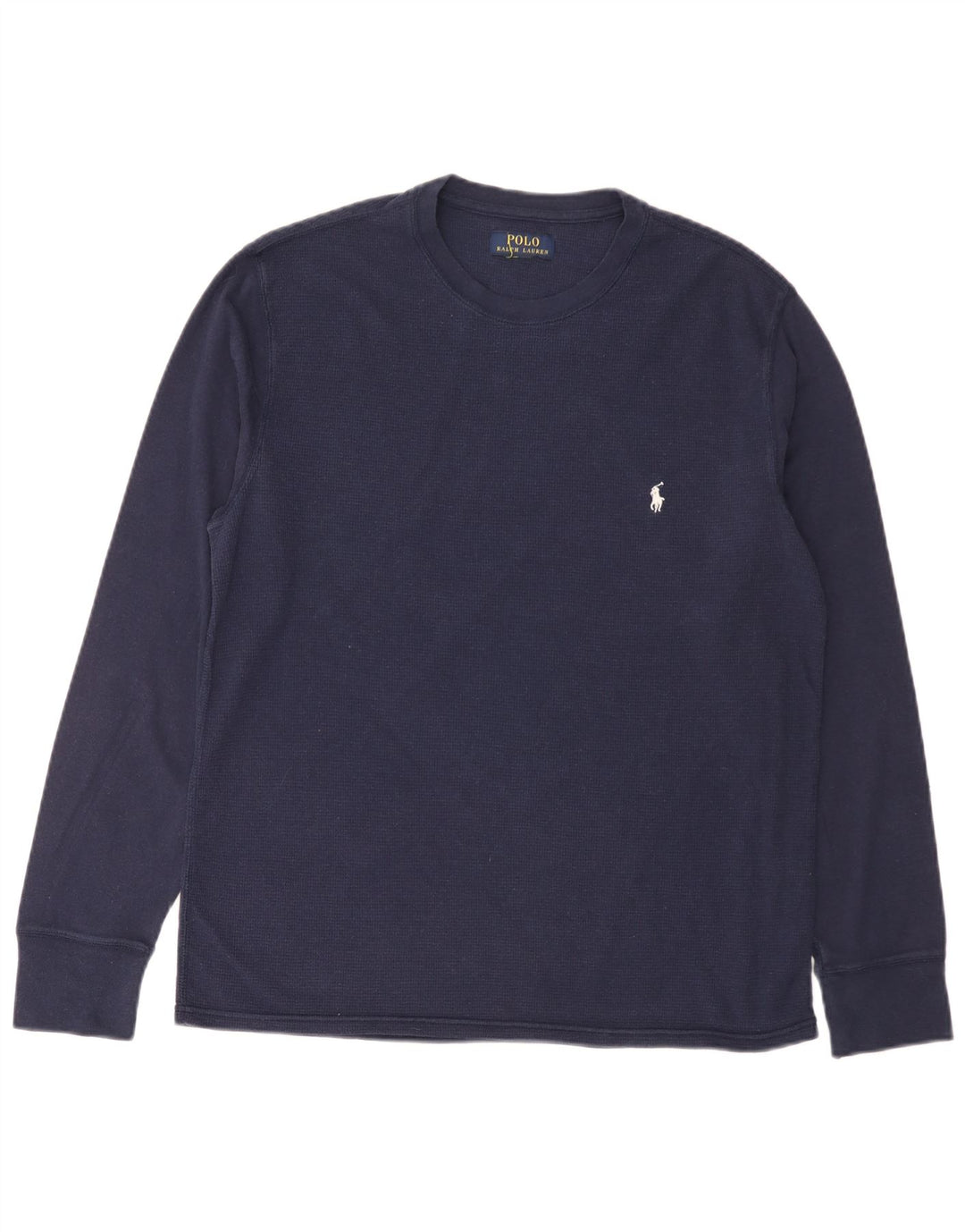 Polo Ralph Lauren Top da uomo a maniche lunghe blu navy medio