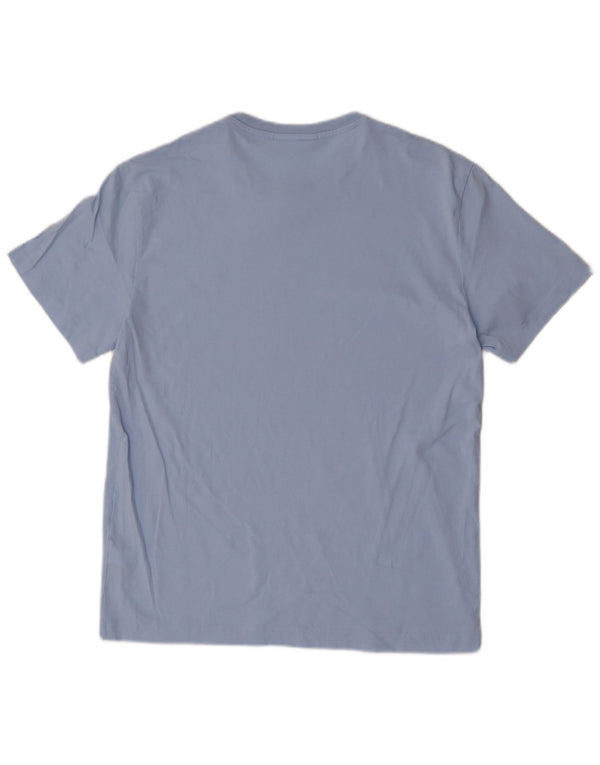 Lacoste Mens Regular Fit T-Shirt Top Size 4 Medium Blue Cotton