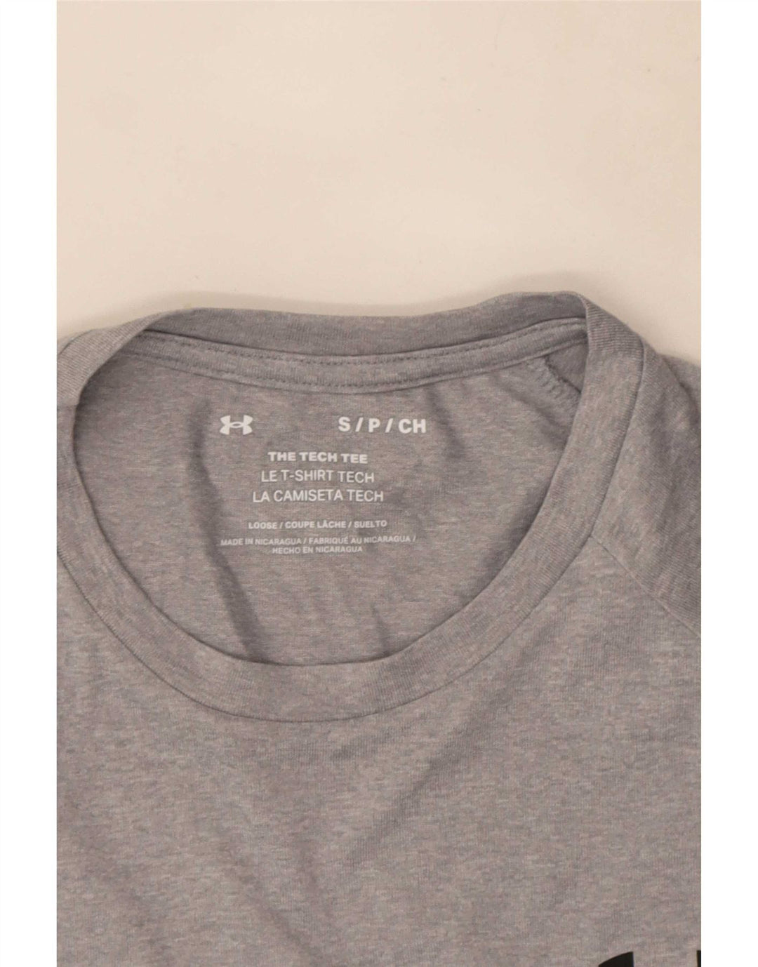 Under Armour Mens T-Shirt Top Small Grey
