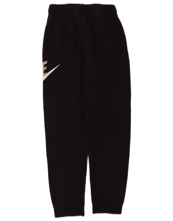 Pantaloni da tuta con grafica Nike da ragazzo, pantaloni da jogging, 12-13 anni, grandi, cotone nero