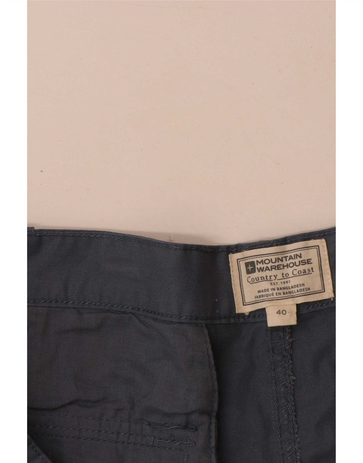 Mountain Warehouse Mens Cargo Shorts W40 XL Blue Cotton