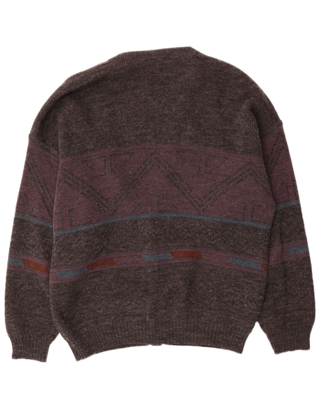 Angelo Litrico Herre cardigan sweater EU 48/50 Medium Grey Geometric Acryl