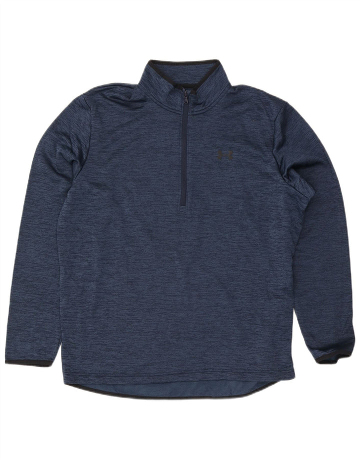 Under Armour Ανδρική φόρμα αθλητικής φόρμας πουλόβερ με λαιμόκοψη με φερμουάρ Top Large Navy Blue Flecked