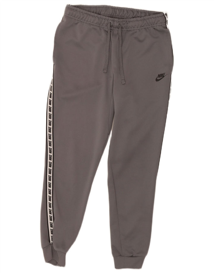 Nike Mens Graphic Tracksuit Trousers Joggers Small Grey Colourblock