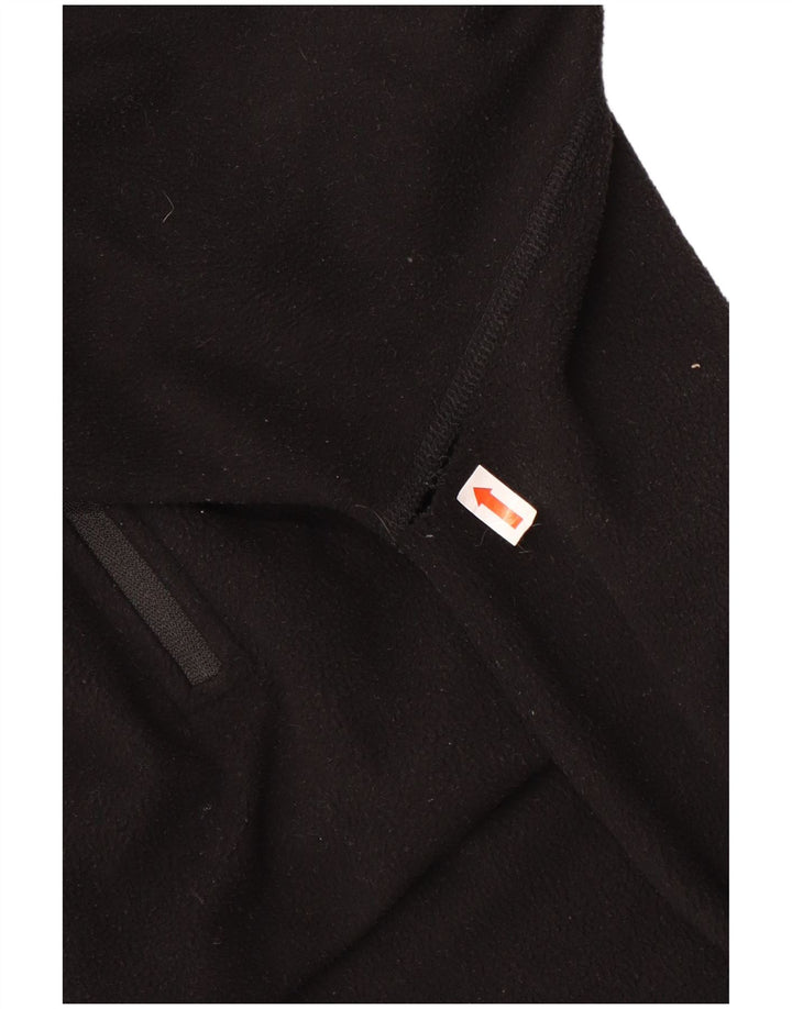 Champion Mens Zip Neck Fleece Jumper Medium Black