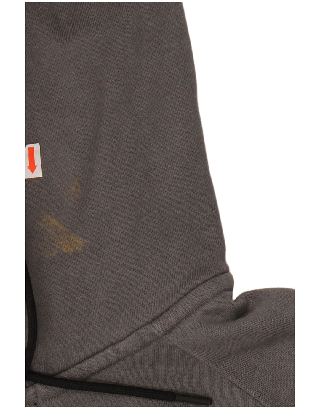 NIKE Mens Zip Neck Hoodie Jumper Small Grey Cotton