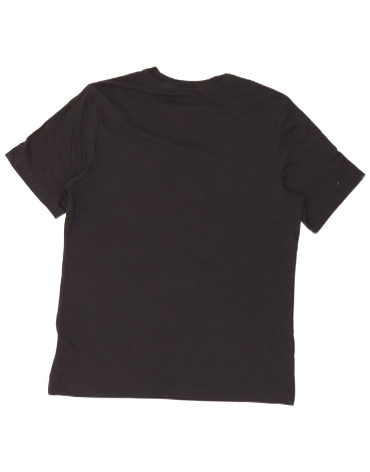 Nike Mens Dri Fit Graphic T-Shirt Top Medium Black Cotton