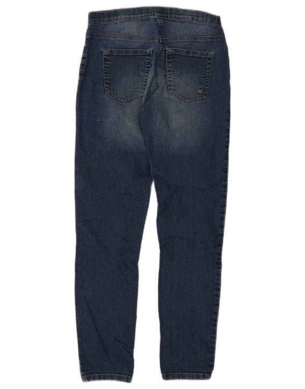 Benetton Jeans Skinny Meninas 11-12 Anos W26 L28 Azul Marinho