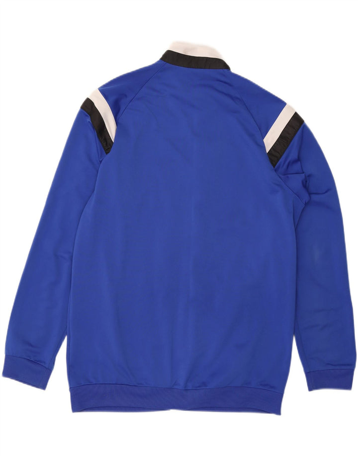 Adidas Træningsdragt til mænd, topjakke, stor blå farveblok polyester