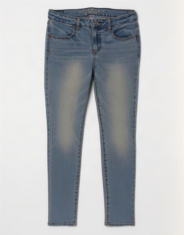 American Eagle Outfitters Dame Jegging Jeans UK 6 XS W24 L26 Blå Bomuld