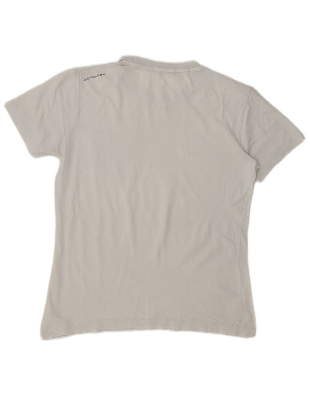 Calvin Klein Jeans Mens Regular Fit Graphic T-Shirt Top Medium White