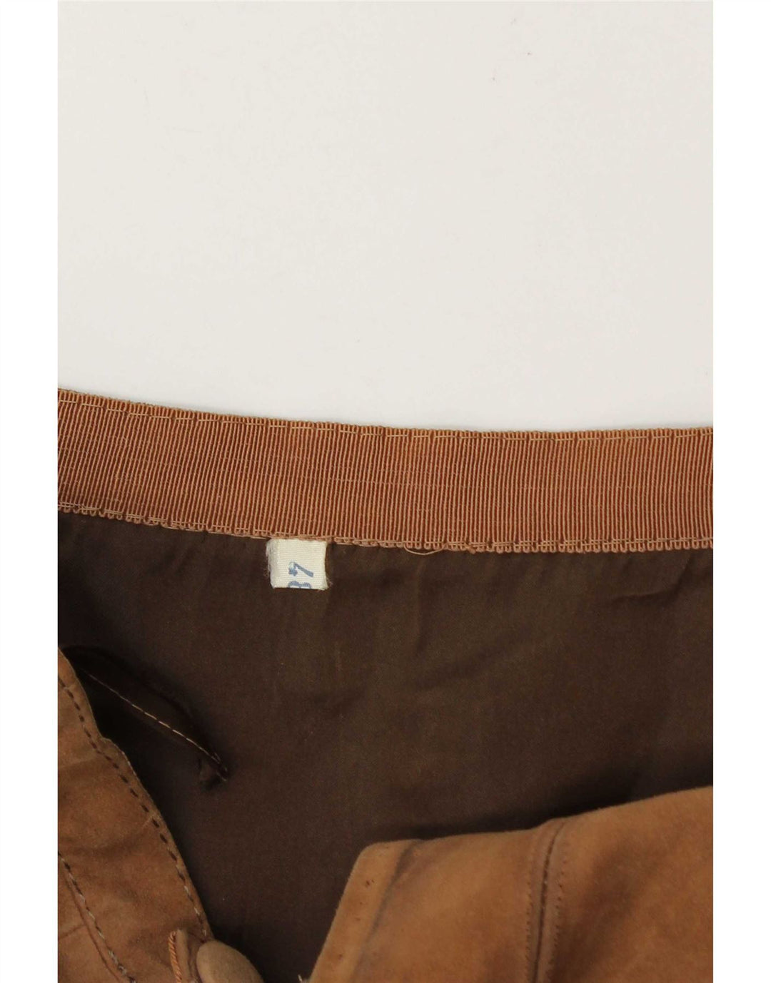 Vintage Damen Wildlederrock W26 Small Beige