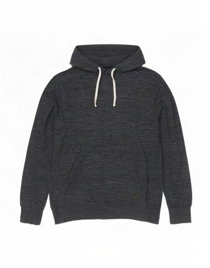 J. Crew Mens Hooded Jumper Sweater Large Grey Flecked