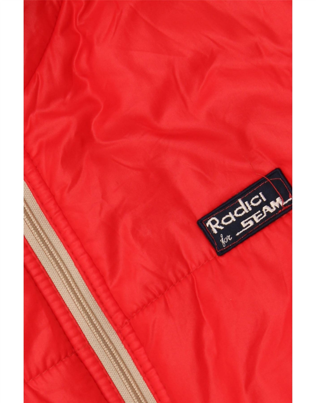 RADICI Mens Hooded Padded Jacket IT 48 Medium Red Polyamide