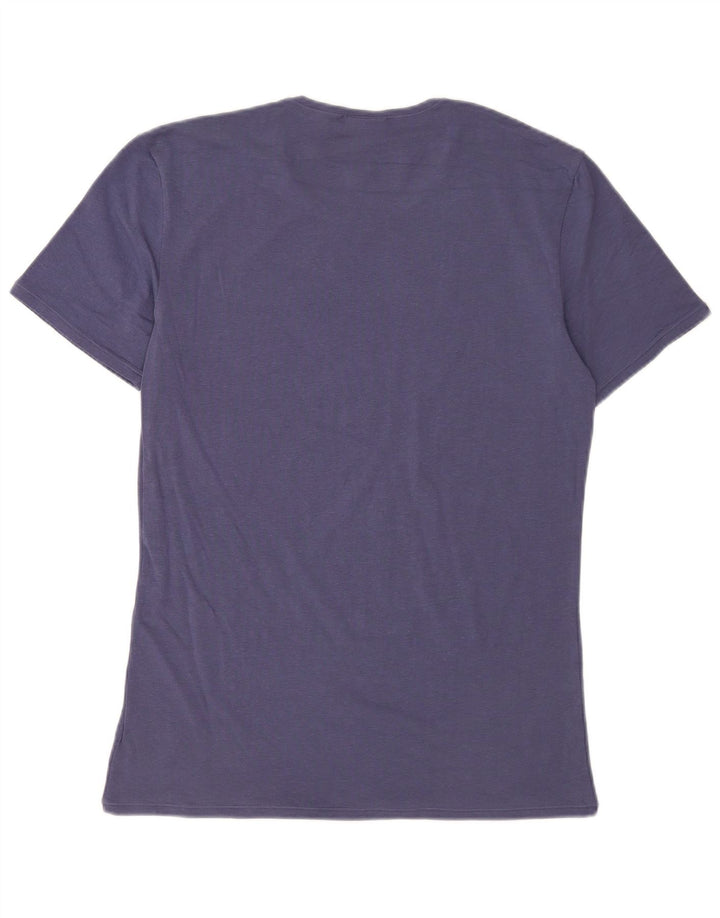 Fila Dame T-Shirt Top UK 14 Large Navy Blue