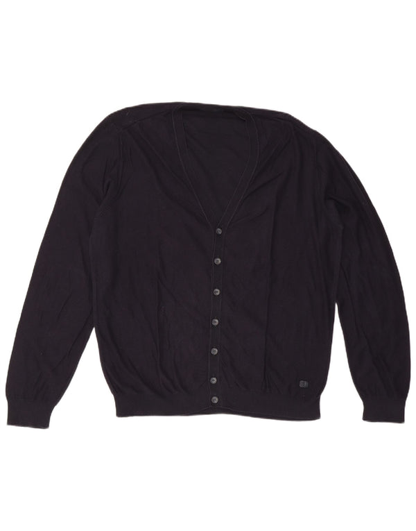 Maglione Cardigan Uomo Trussardi 2XL Blu Navy