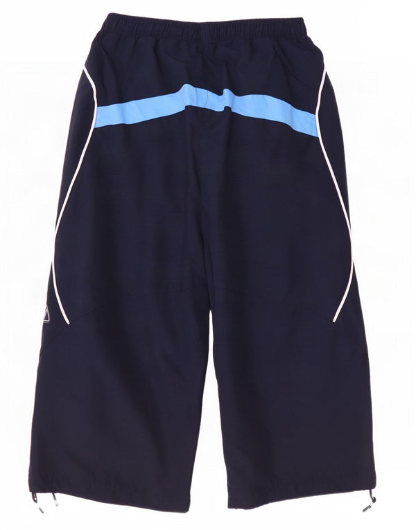 Reebok Mens Capri tréningruha nadrág kis sötétkék poliészter