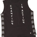 Champion Mens Graphic Vest Top XL Black Cotton