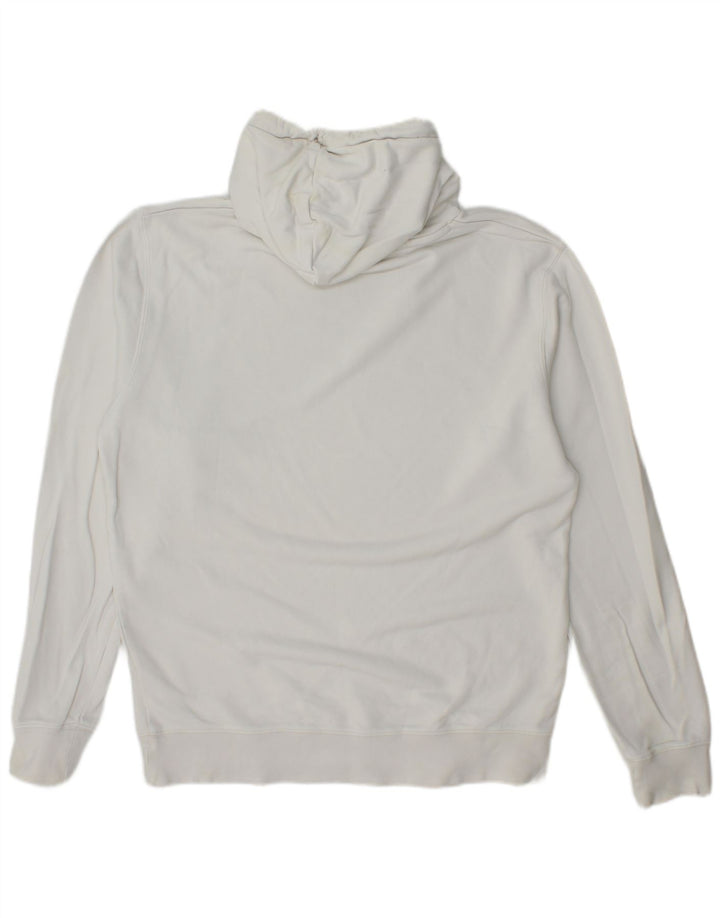 Gant Mens Graphic Hoodie Jumper Large White Cotton