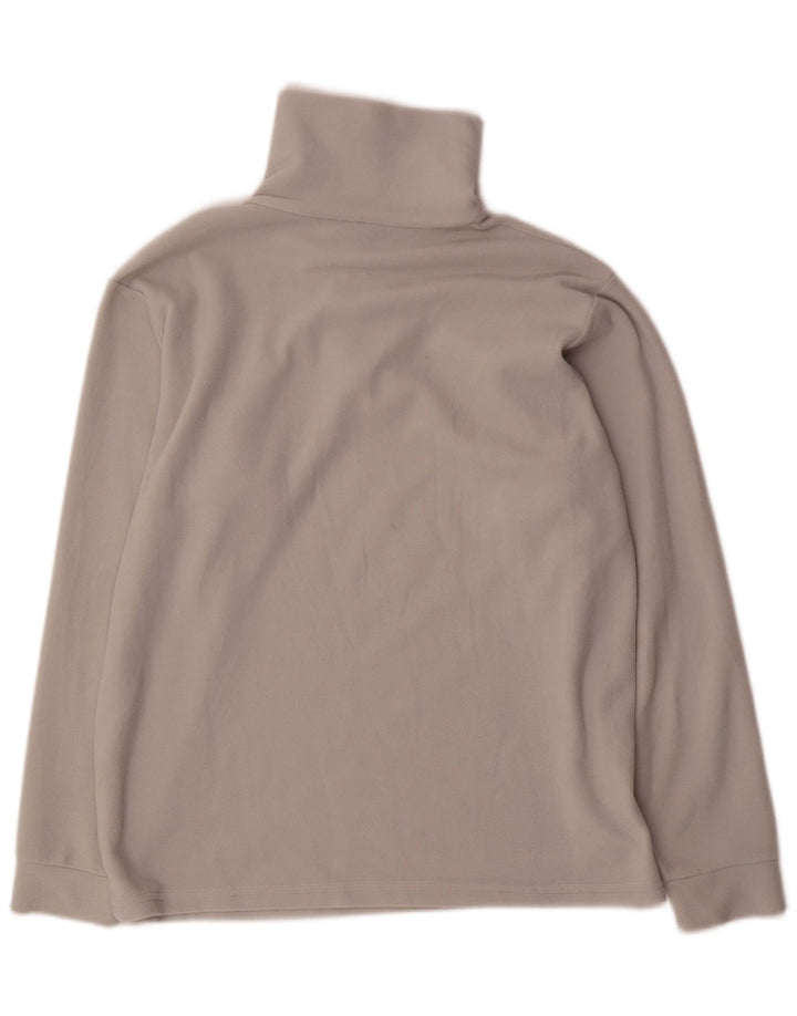 Colmar Mens Zip Neck Fleece Jumper Medium Grey Polyester