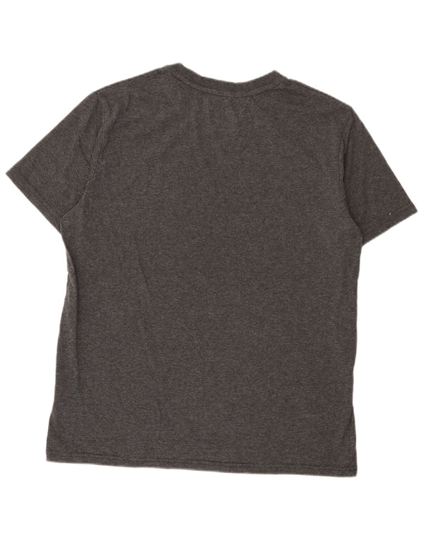 Fila Mens Graphic T-Shirt Top Large Grey Polyester