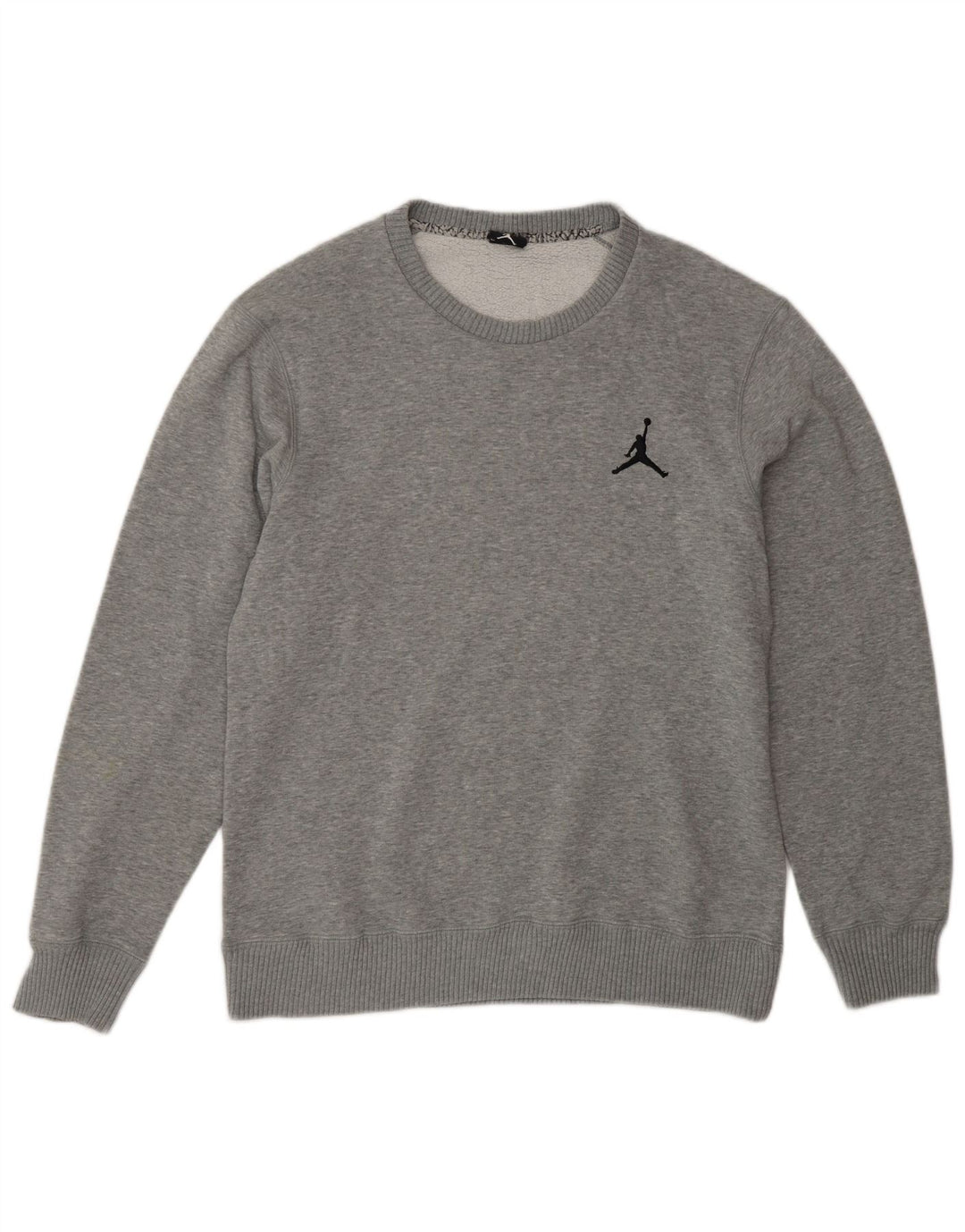 Jordan Mens Sweatshirt Jumper Medium Grey Flecked Cotton