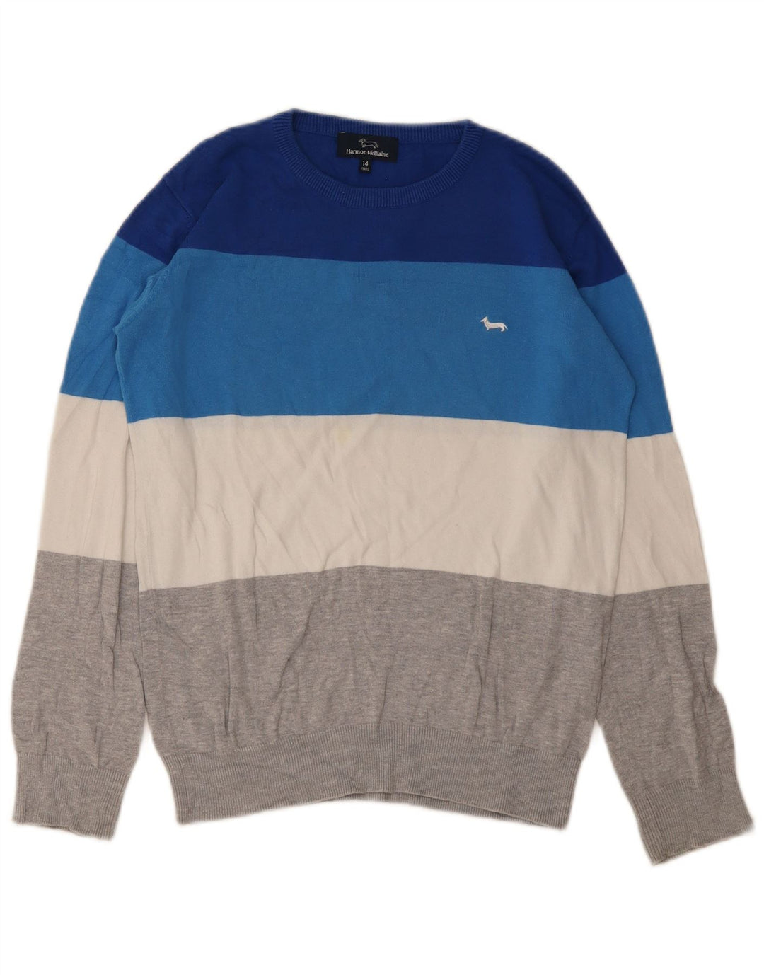 HARMONT & BLAINE Boys Crew Neck Jumper Sweater 13-14 Years Multicoloured