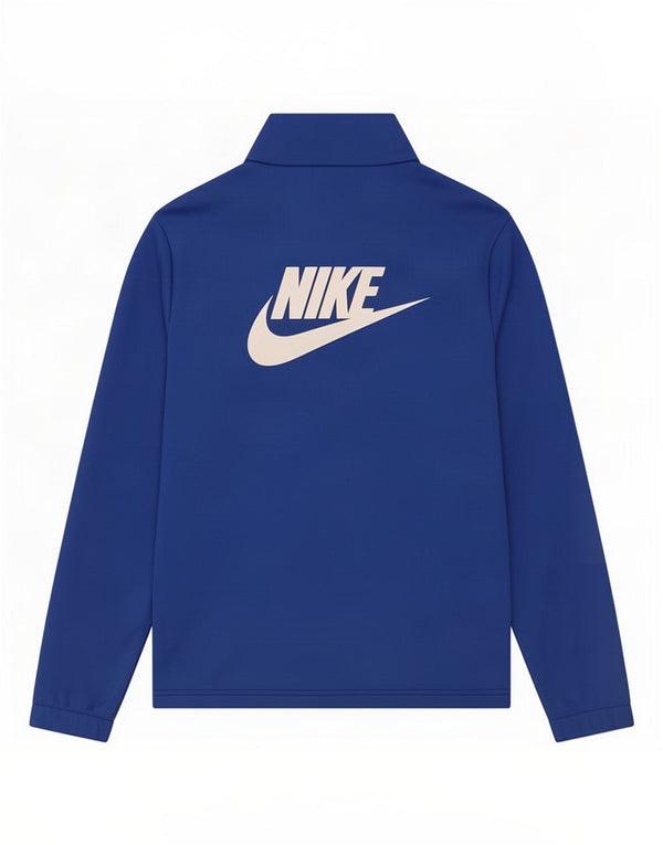 Nike Boys Graphic Tracksuit Top Jacket 12-13 Years Large Blue Colourblock