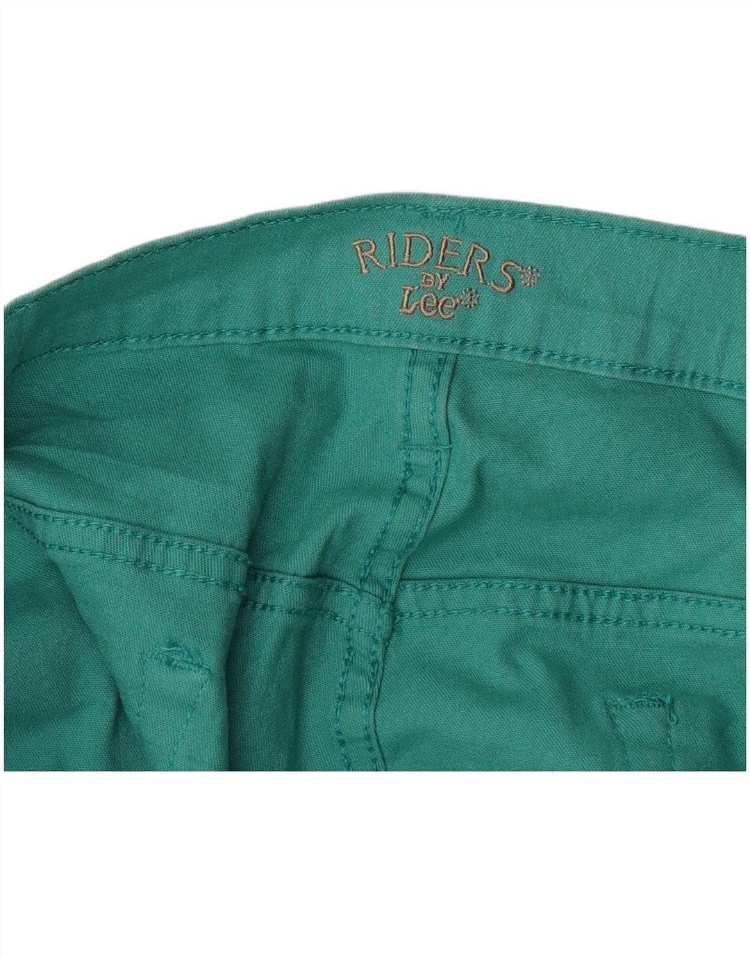 Lee Womens Riders Capri Trousers W44 L18 Turquoise