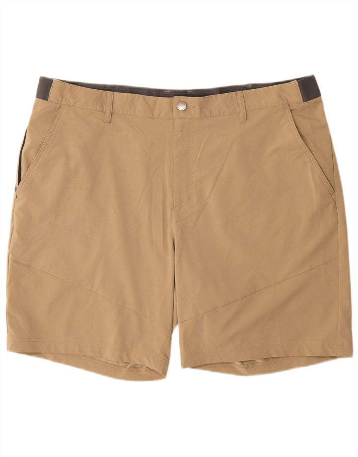 Columbia Mens Chino Shorts W40 XL Beige Colourblock Polyester